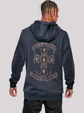 F4NT4STIC Sweatshirt 'Guns 'n' Roses Appetite for Destruction Sepia' in Blue: front