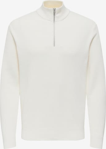 Pullover 'ONSPhil' di Only & Sons in bianco: frontale