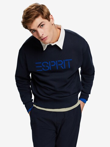 Sweat-shirt ESPRIT en bleu : devant