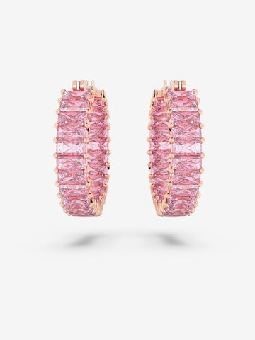 Boucles d'oreilles Swarovski en rose