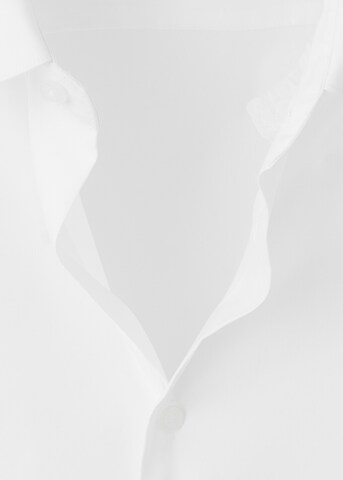 MANGO MAN Slim fit Business Shirt 'Emotion' in White