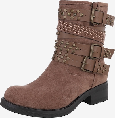 Ital-Design Stiefelette in hellbraun, Produktansicht