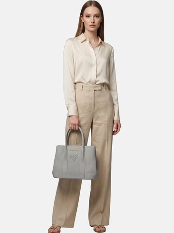 Borsa a spalla 'Borsa a Spalla Donna PVC Gianmarco Venturi con Zip e Cuore' di GianMarco Venturi in grigio