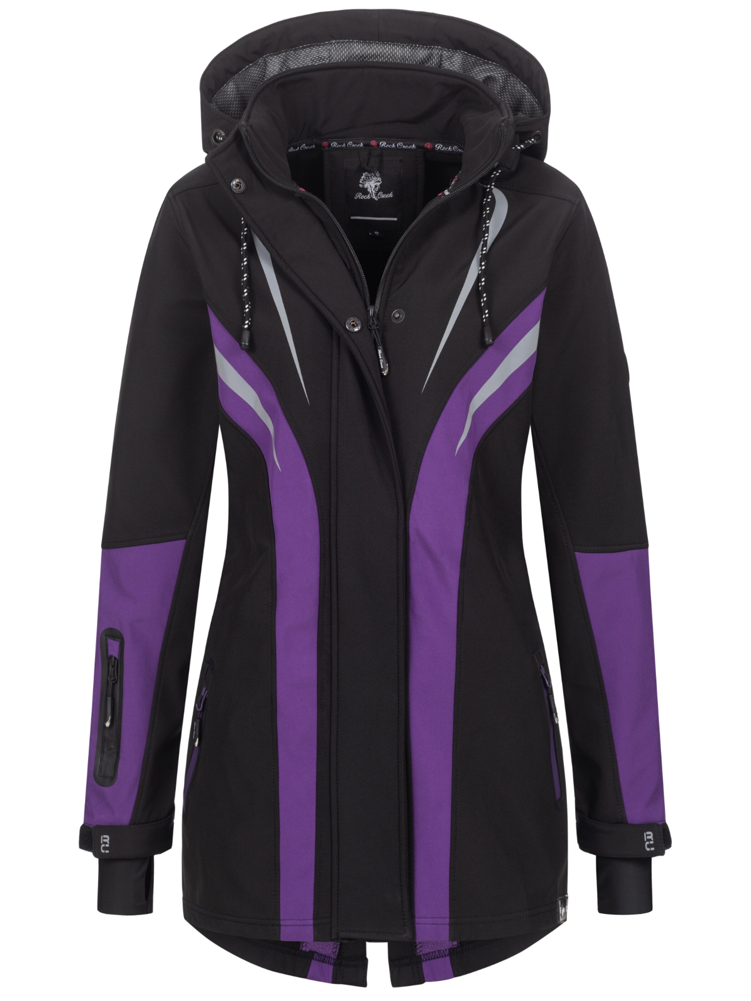 Rock Creek Performance Jacket 'D-492' in Black: front
