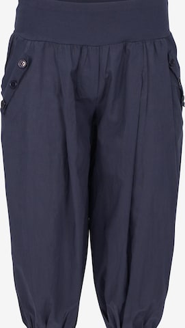 malito more than fashion Harem Pants in Blue: front