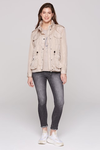 Soccx Fieldjacket mit Klappentaschen in Beige