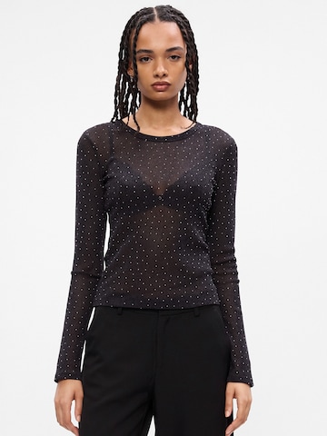 Gina Tricot Shirt in Schwarz: Vorderseite