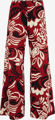 WE Fashion - Loosefit Pantalón en rojo: frente