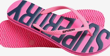 Superdry Teenslipper in Groen: voorkant