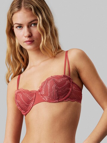 Calvin Klein Balconette Bra 'Instinct' in Pink: front