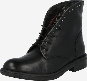 MJUS Lace-Up Ankle Boots 'Pally' in Black: front