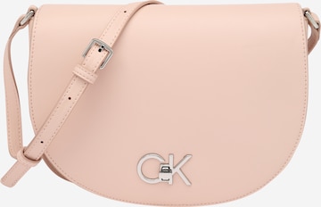 Calvin Klein - Bolso de hombro en rosa: frente