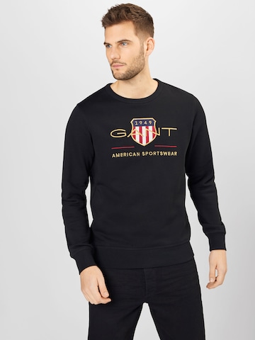 GANT - Sudadera en negro: frente