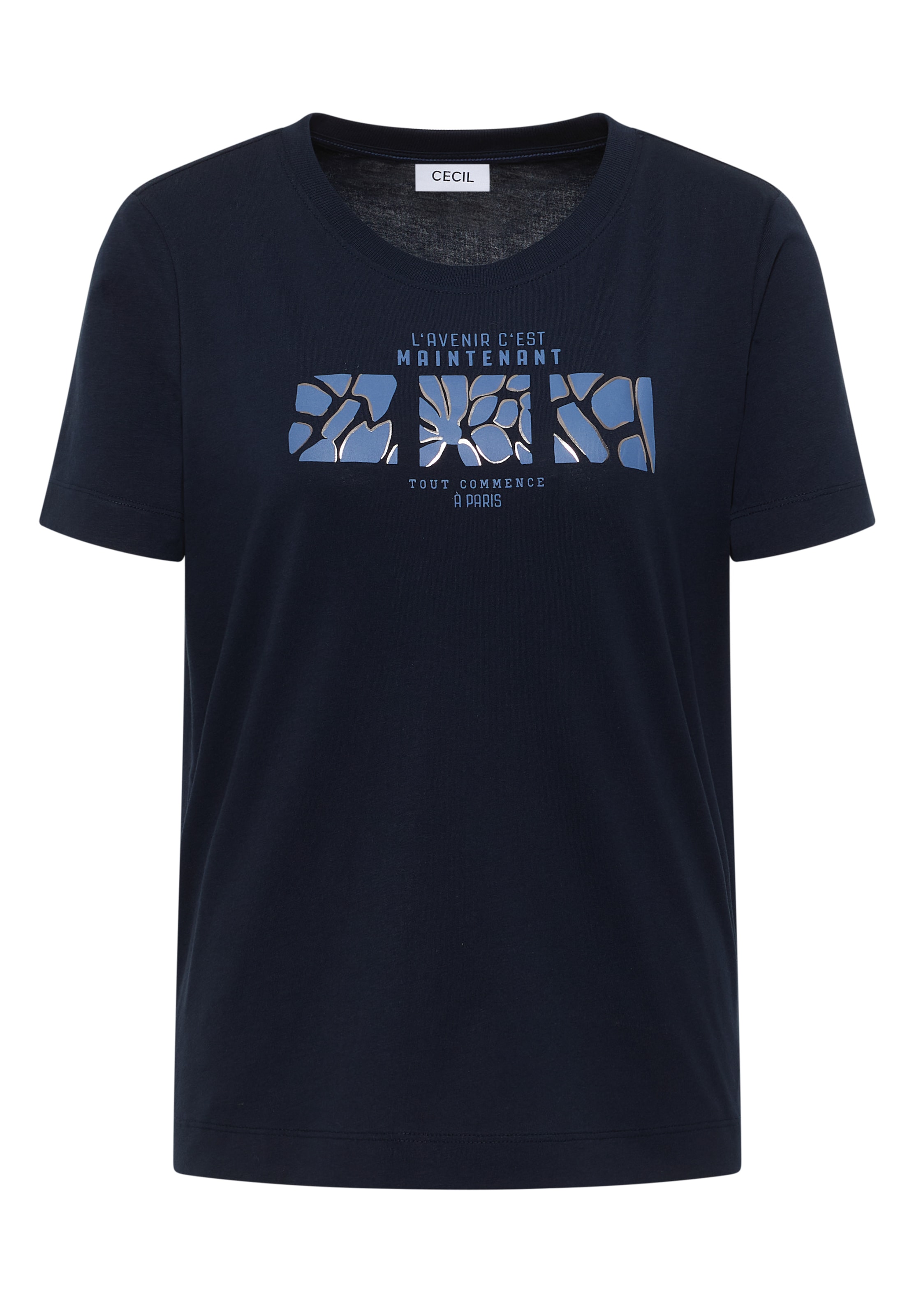 CECIL T-Shirt in Blau: Vorderseite