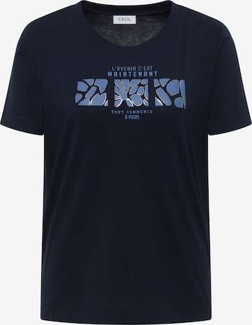 CECIL T-Shirt in Blau: Vorderseite