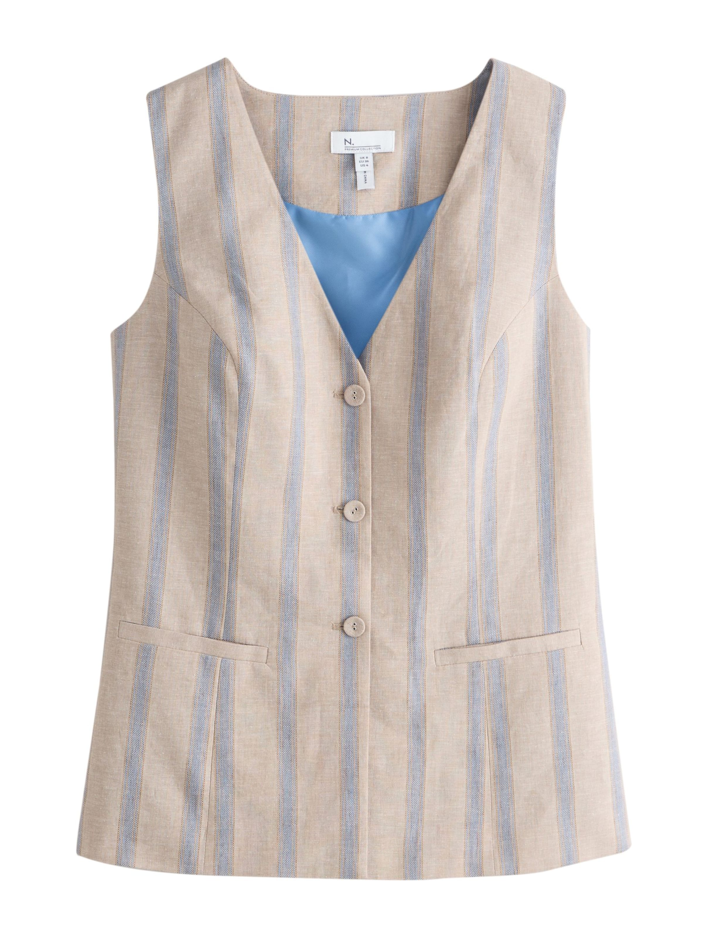 Gilet da completo di Next in beige: frontale