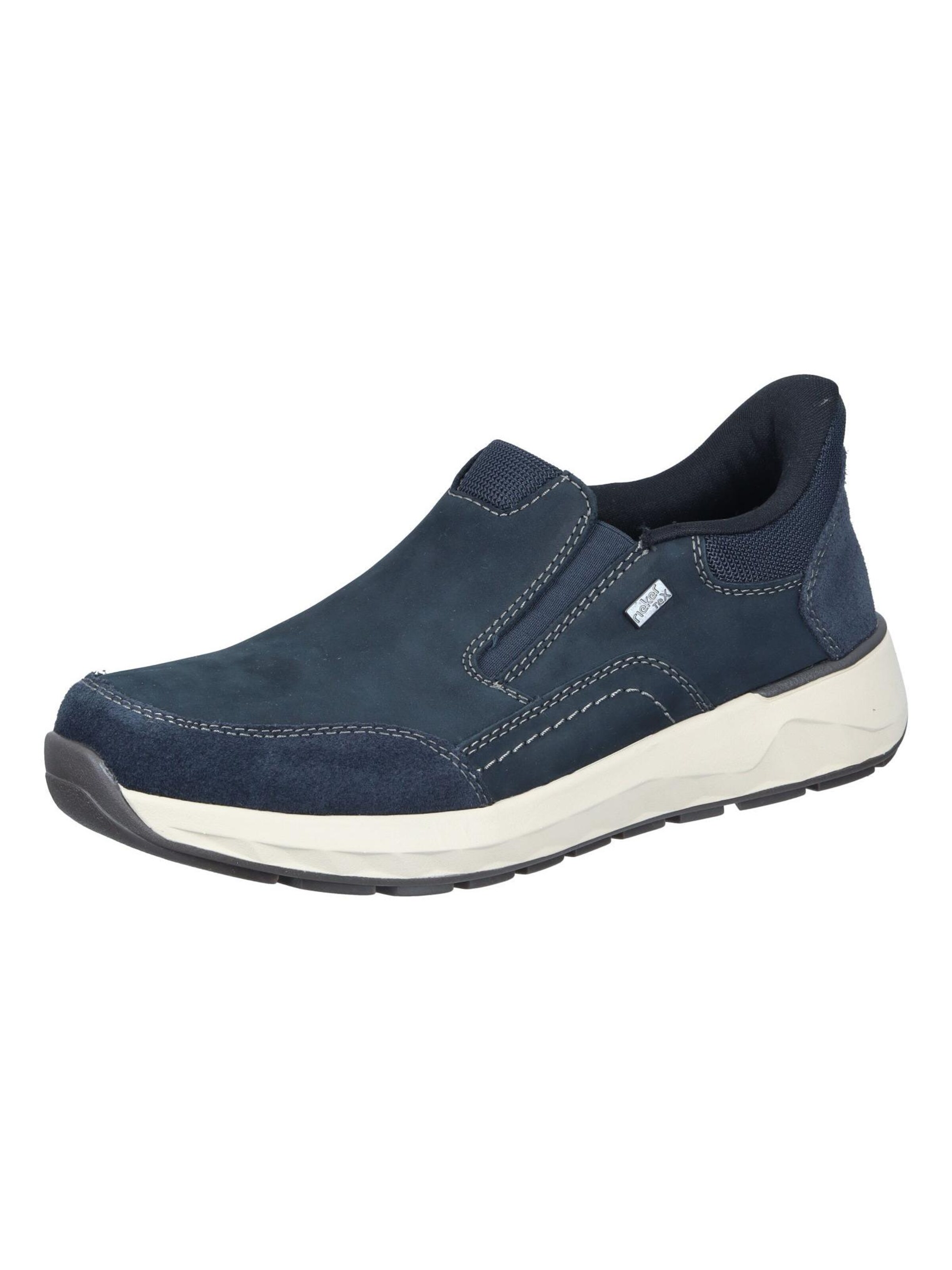 Chaussure basse Rieker en bleu : devant