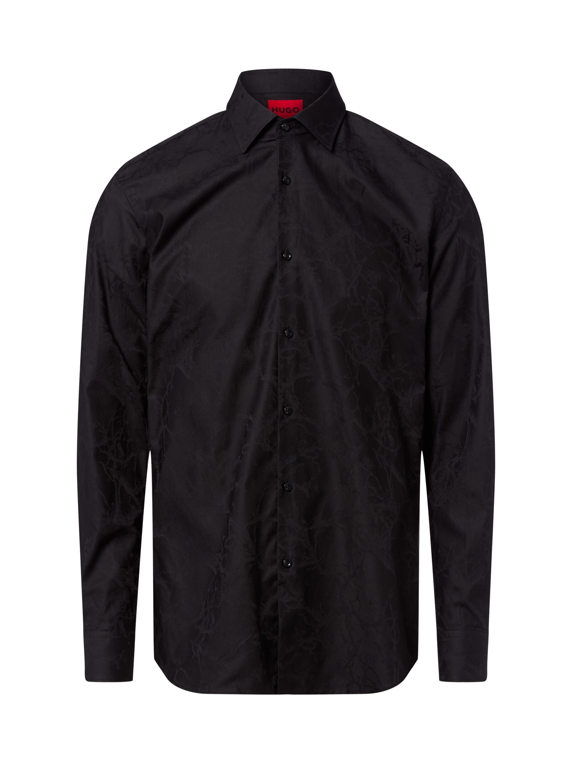 Coupe slim Chemise business 'Kenno' HUGO en noir : devant