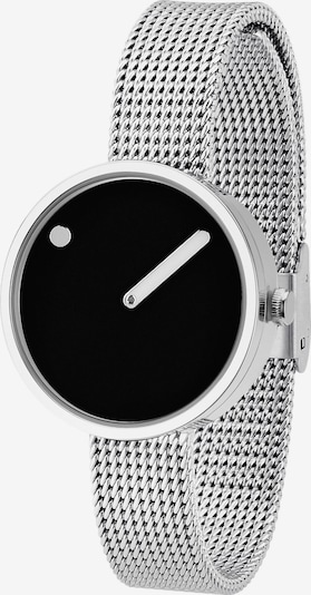 Picto Uhr in schwarz / silber, Produktansicht