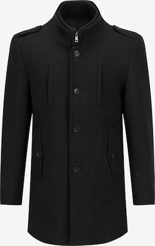 ALLTHEMEN Winter Coat 'Winterruhe' in Black: front