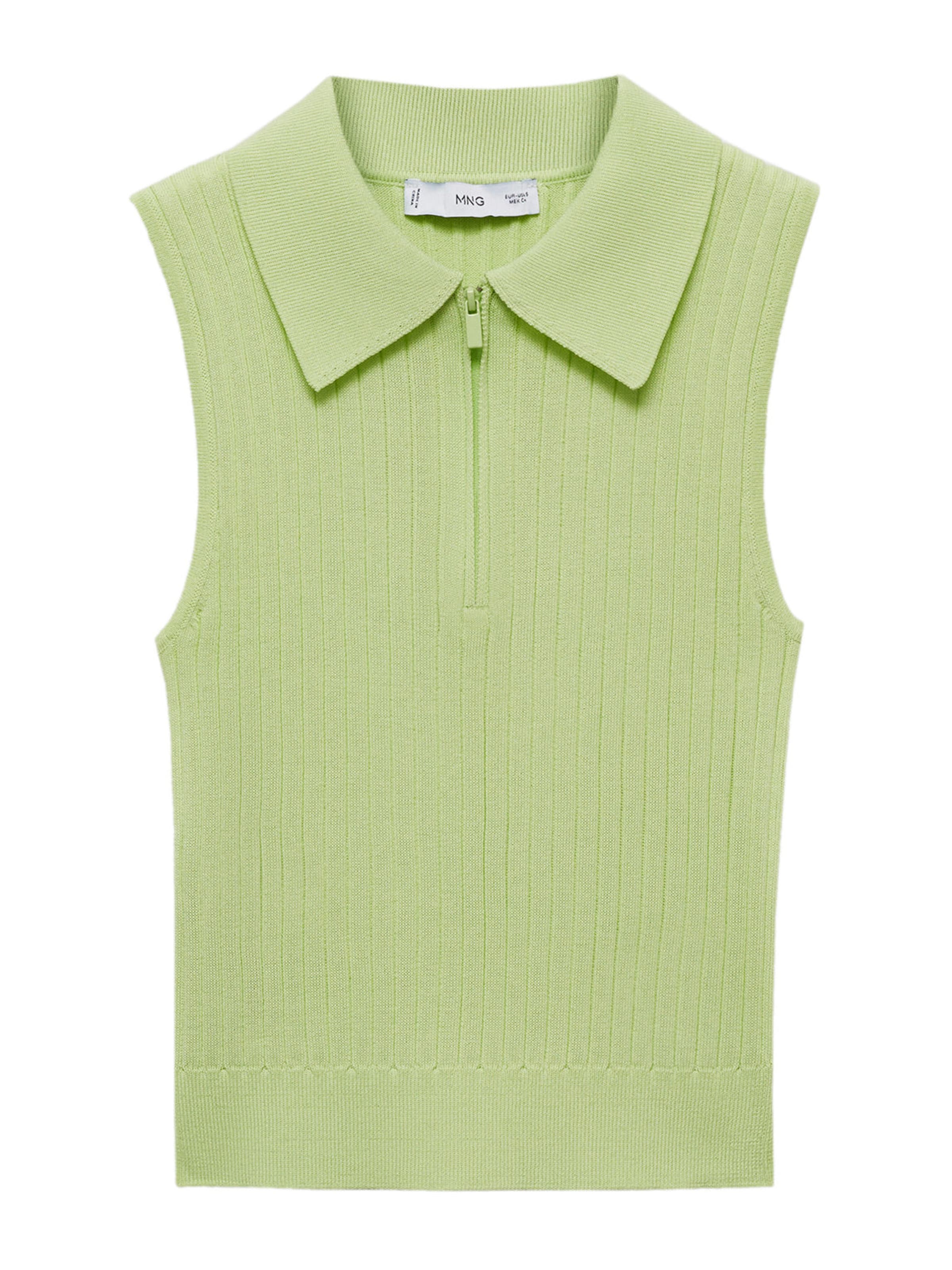 MANGO Knitted top 'Gala' in Green: front