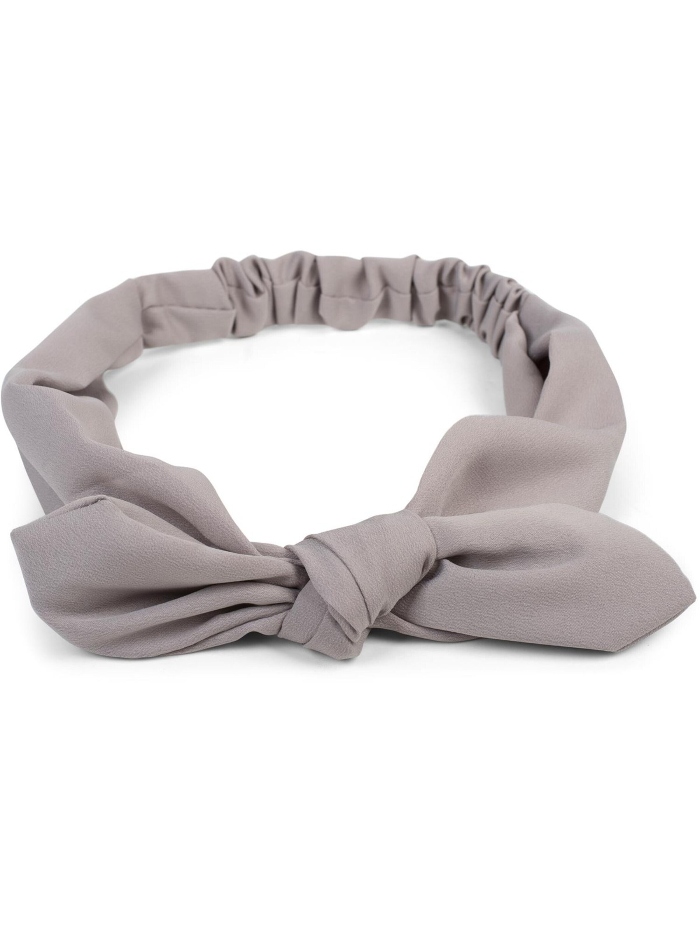 styleBREAKER Hair jewelry 'Einfarbiges Haarband mit Schleife' in Grey: front