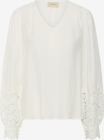 Cream Blouse 'CRTina' in Wit: voorkant
