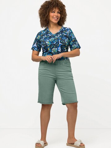 Ulla Popken Regular Pants in Green