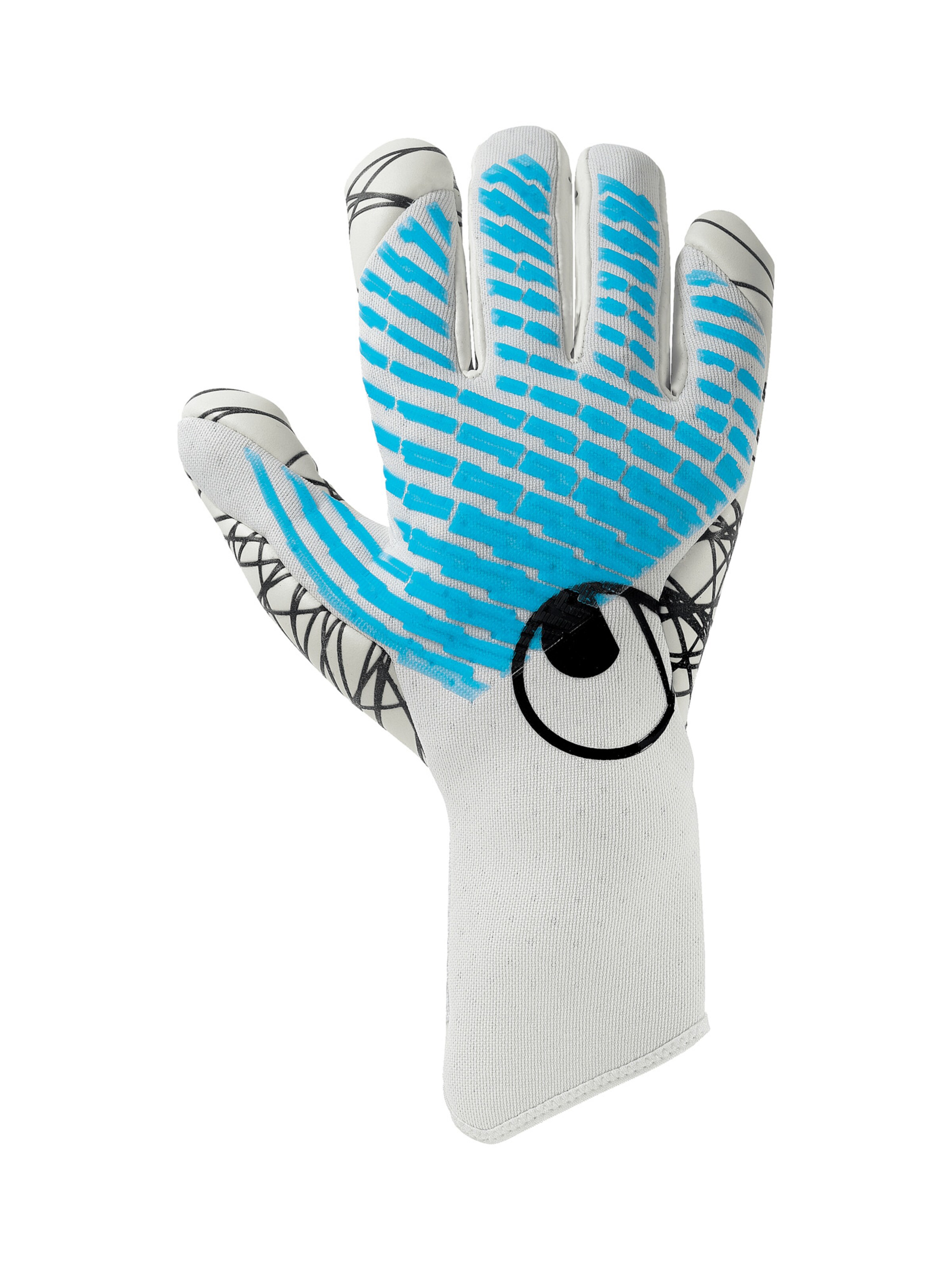 UHLSPORT Sporthandschuh 'FM Cybertec Ultragrip HN in Weiß: Vorderseite