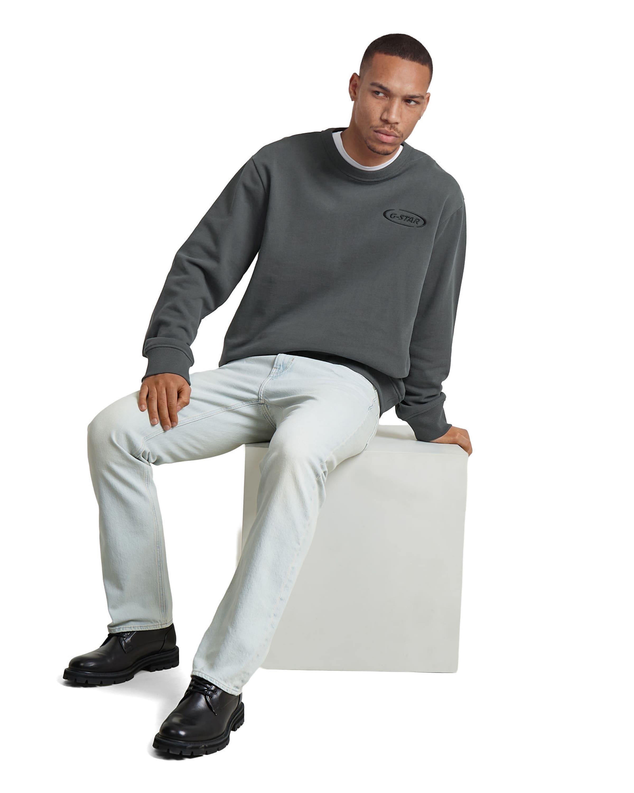 Regular Jean 'Mosa Straught Jeans' G-STAR en bleu