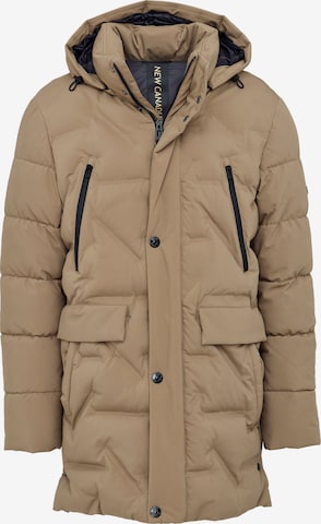 NEW CANADIAN Winter Parka 'Welding' in Beige: front