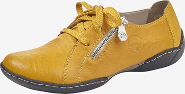 Chaussure à lacets Rieker en jaune : devant