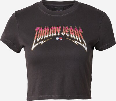 Tommy Jeans Тениска в оранжево / светлорозово / черно / бяло, Преглед на продукта