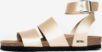 Bayton Clogs 'Soria' in Gold: front