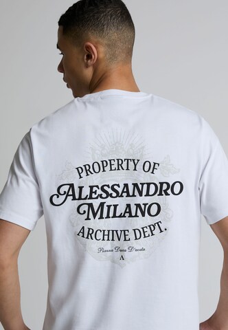 Alessandro Zavetti Tričko 'Pirelli' – bílá