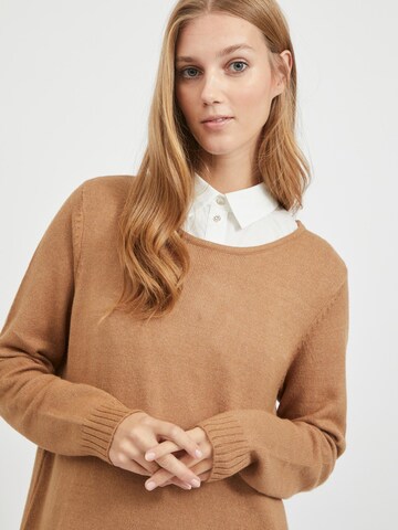 VILA Strickkleid 'Ril' in Braun