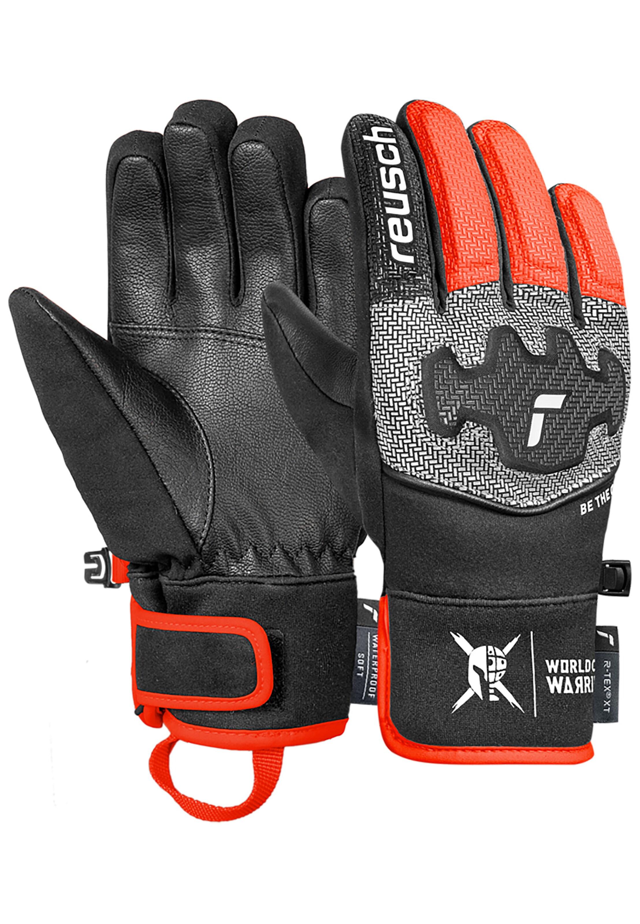 REUSCH Sporthandschuhe 'Worldcup Warrior Prime' in Schwarz: Vorderseite