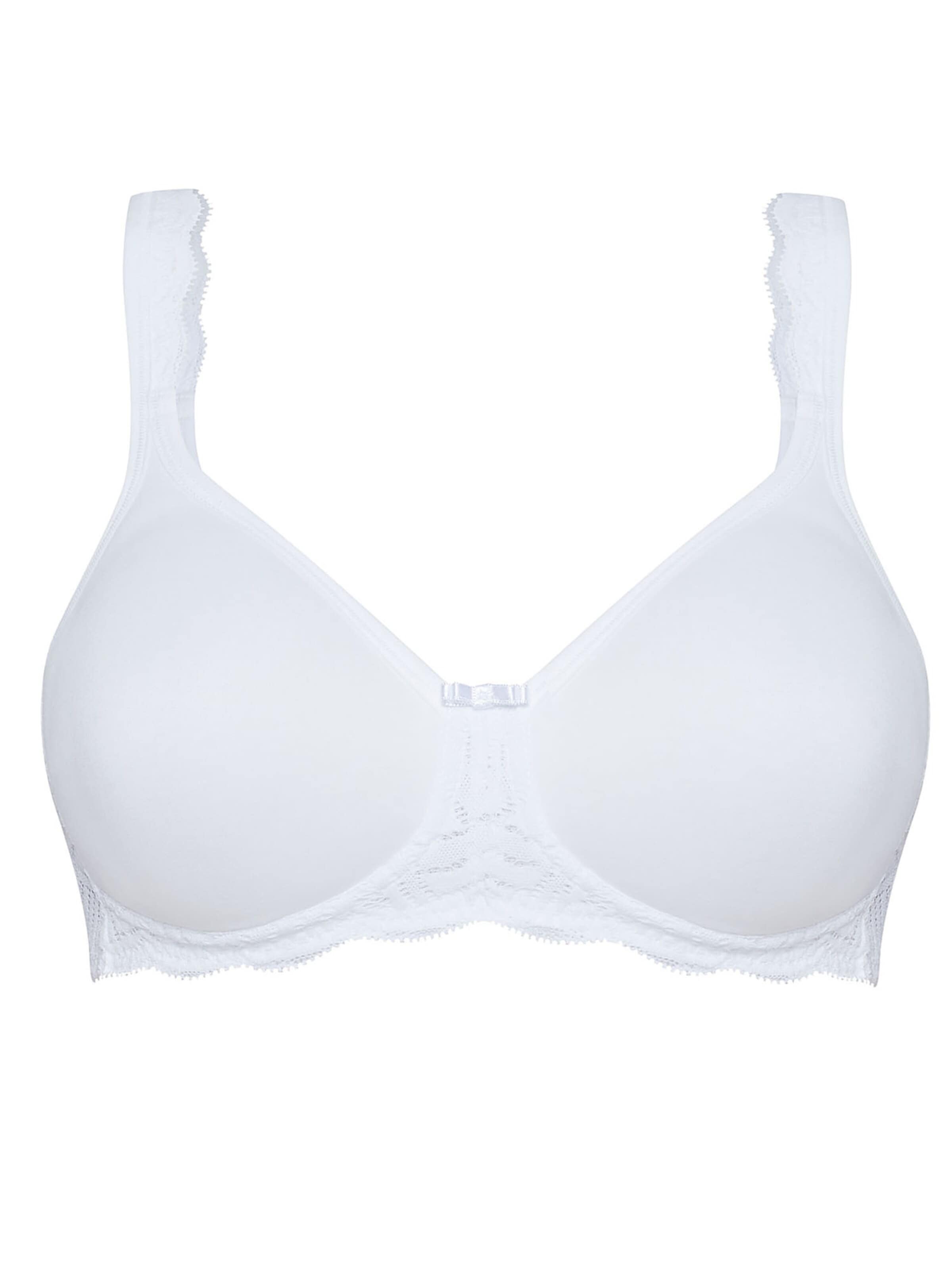 SUSA T-shirt Bra 'Nizza' in White: front
