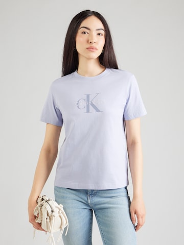 Calvin Klein JeansMajica 'Hero Classic' - ljubičasta boja: prednji dio