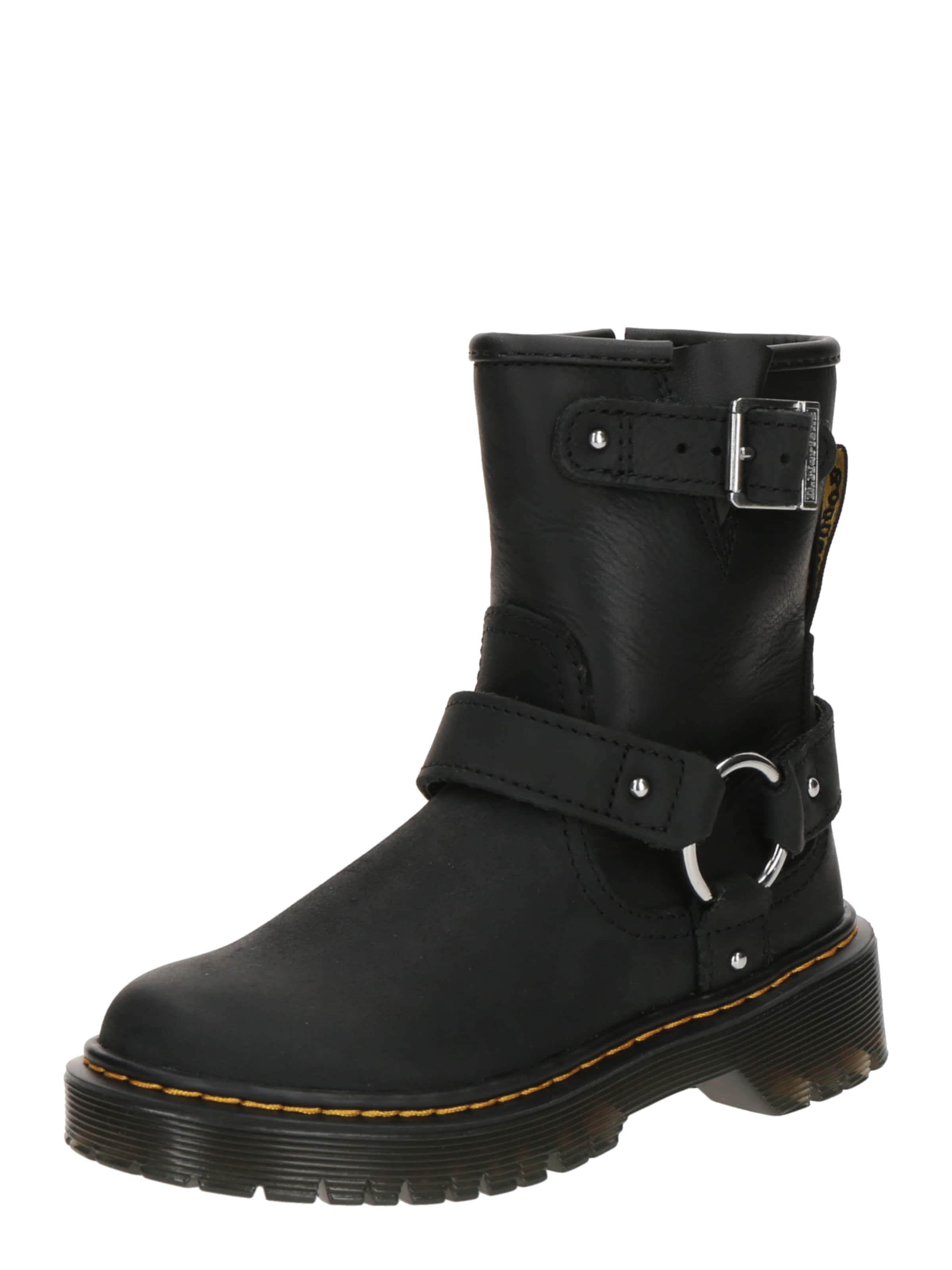 Dr. Martens - Bota 'Genaya' em preto: frente
