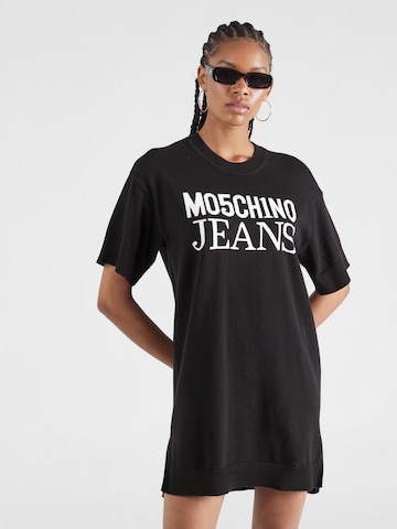 Moschino Jeans Stickad klänning i svart: framsida