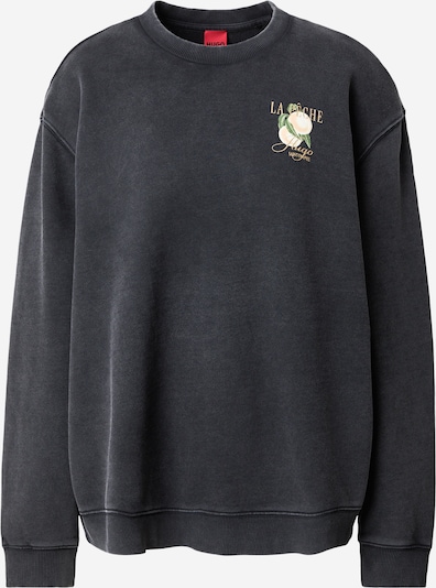 HUGO Sweater majica 'Classic Crew_8' u med / maslinasta / crna, Pregled proizvoda