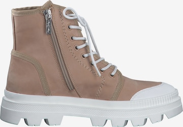 TAMARIS - Botines con cordones en beige