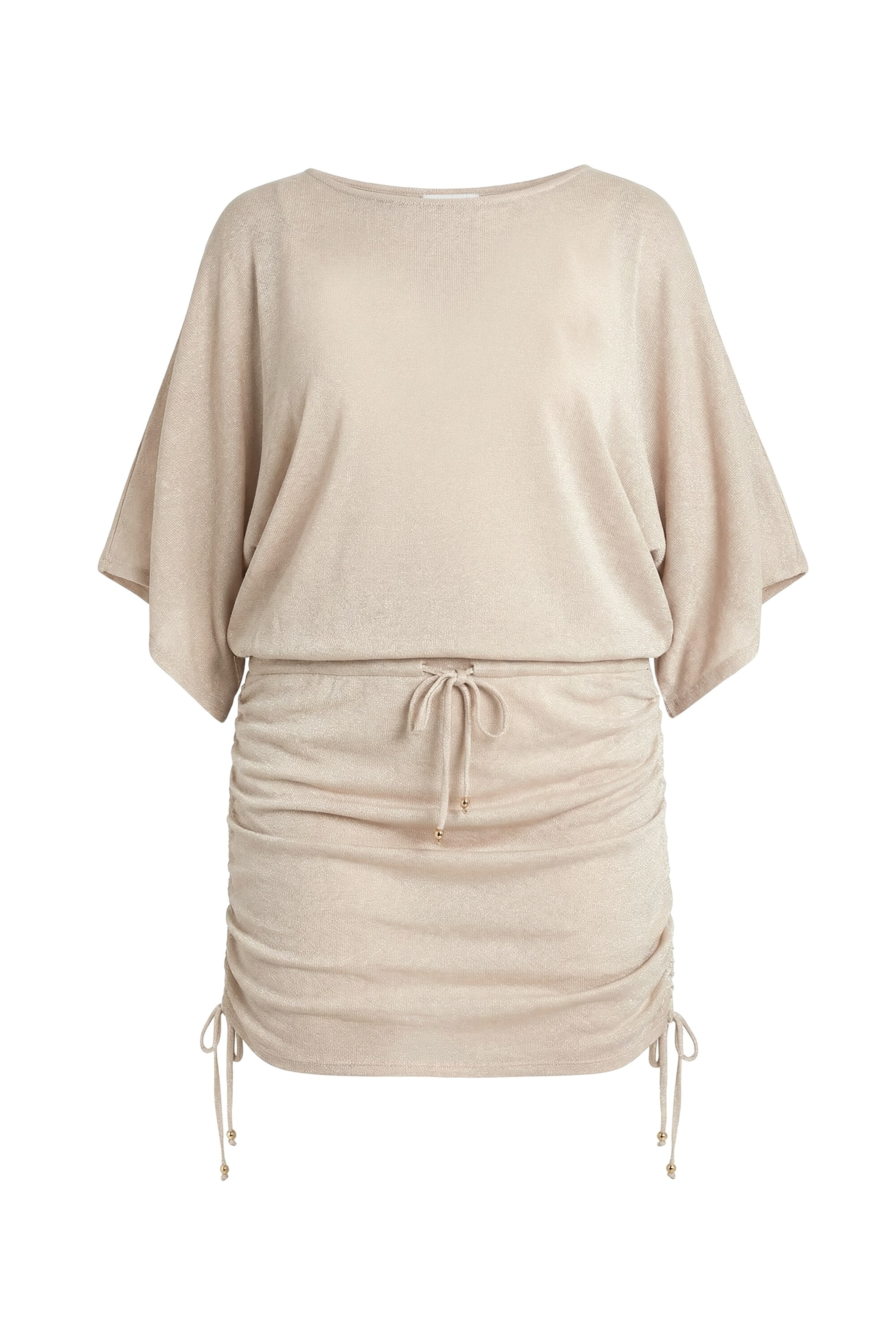 Ulla Popken Jurk in Beige: voorkant