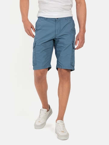 CAMEL ACTIVE Regular Regular Fit Cargo Shorts mit Minimal Print in Blau: predná strana
