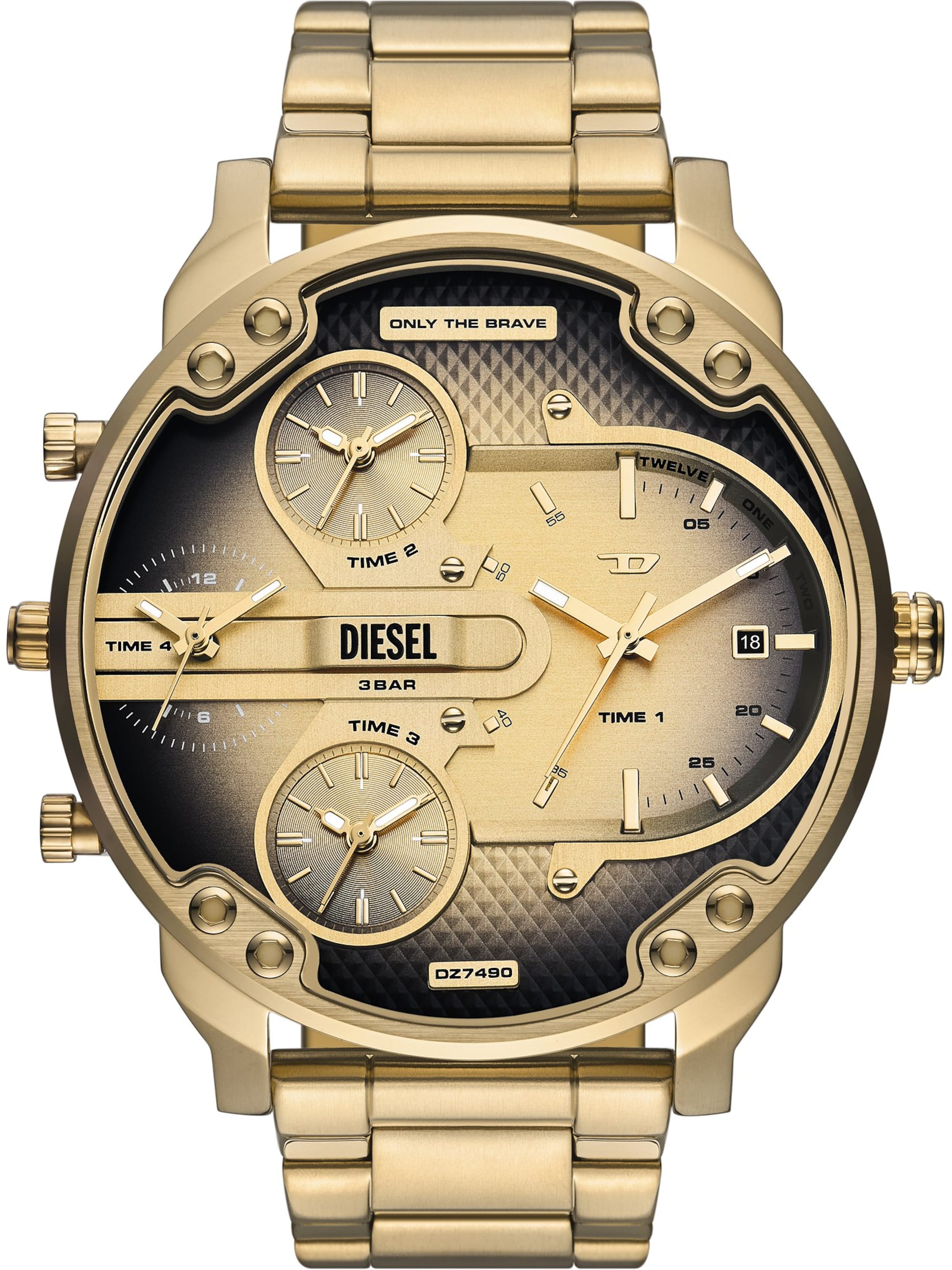 DIESEL Analog Watch in Gold: front