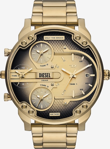 DIESEL Analog watch in Gold: front