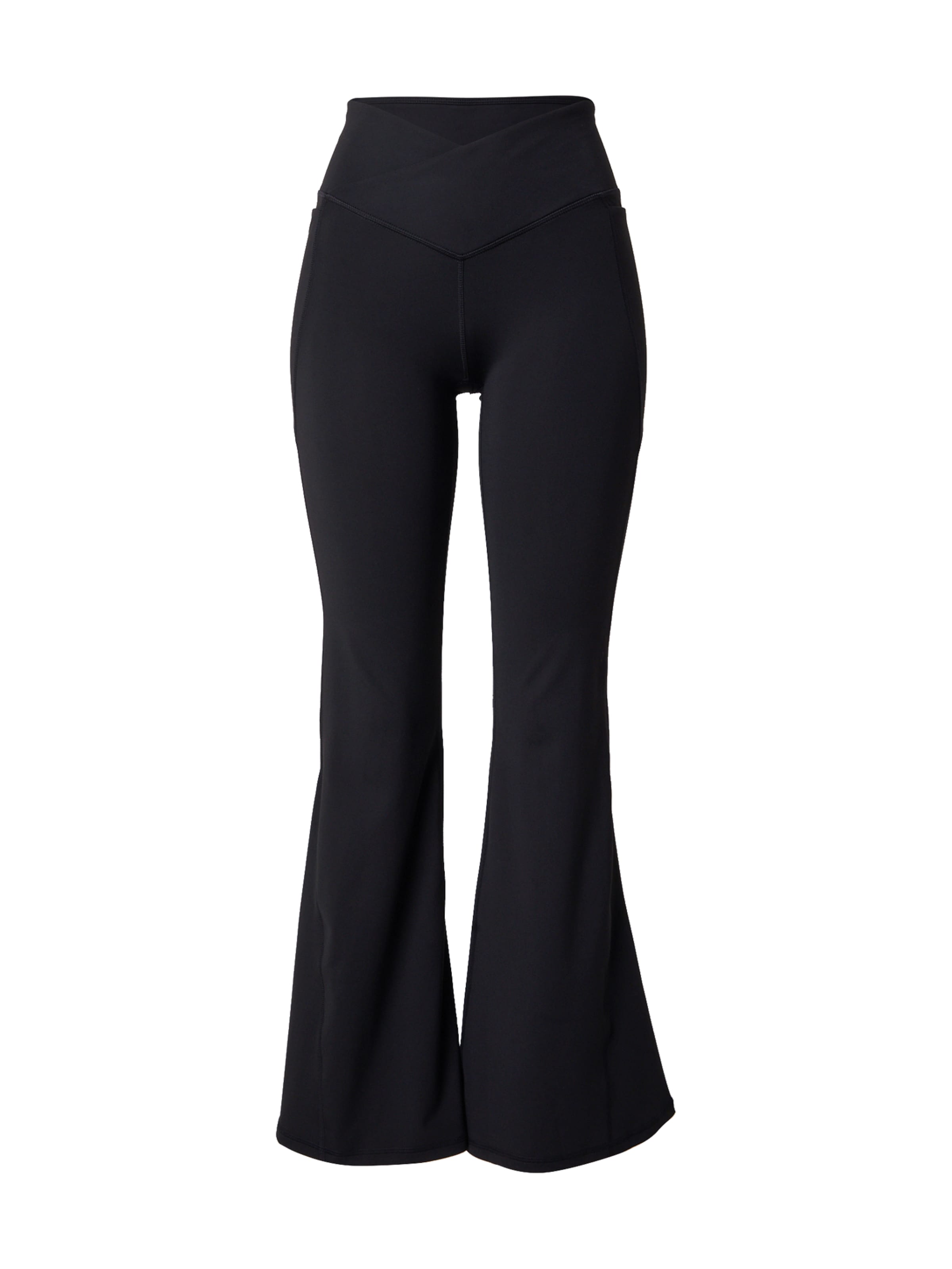 Fabletics Rozkloszowany krój Spodnie sportowe &#x27;OASIS&#x27; w kolorze czarny: przód