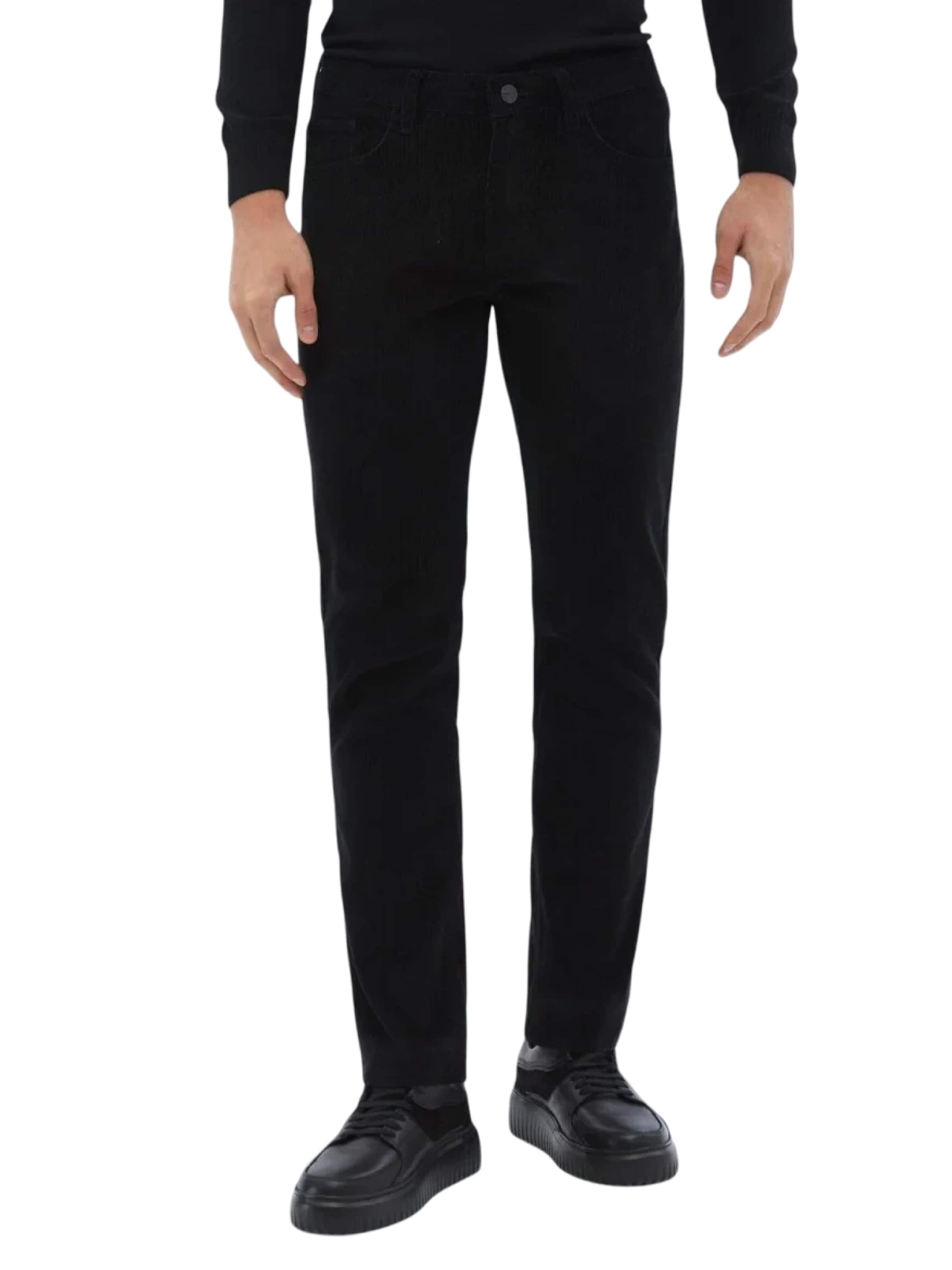 KİP Slimfit Broek in Zwart: voorkant