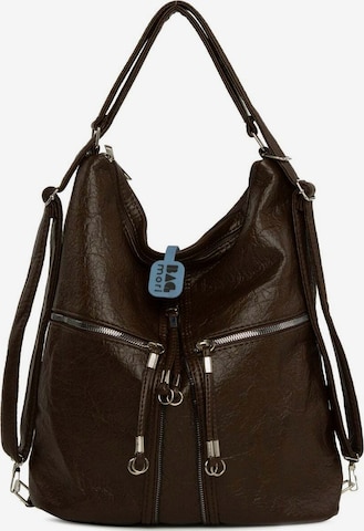 BagmoriRuksak - smeđa boja: prednji dio